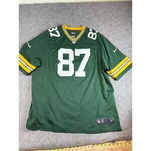 Green Bay Packers Jordy Nelson #87 Home Jersey Mens 2XL Nike On Field Football